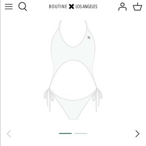 Boutine X LA Venice White Two Piece One Piece